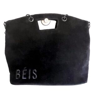 BEIS Large Terry Tote Laptop/Messenger w Magnetic Closure